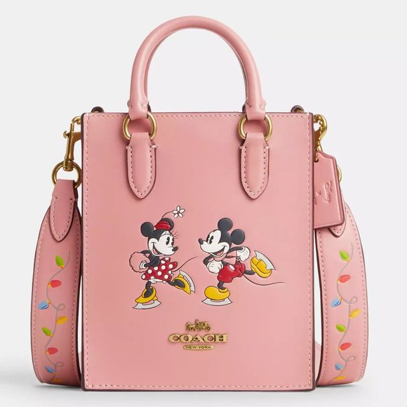 🐭 Disney X Coach North South Mini Tote With Ice Skate Motif - Picture 2 of 15